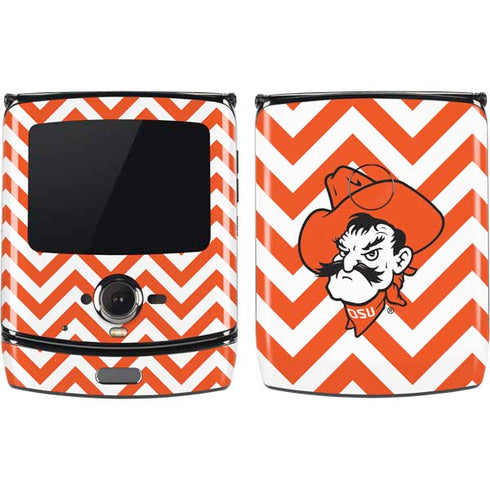 Oklahoma State University Chevron Print Motorola RAZR Skin