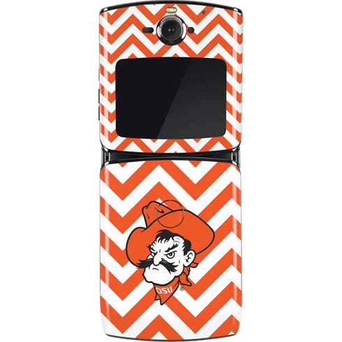 Oklahoma State University Chevron Print Motorola RAZR Skin