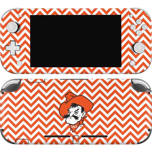 Oklahoma State University Chevron Print Nintendo Switch Lite Skin