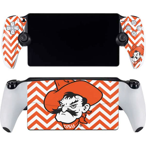 Oklahoma State University Chevron Print PlayStation Portal Remote Player Skin