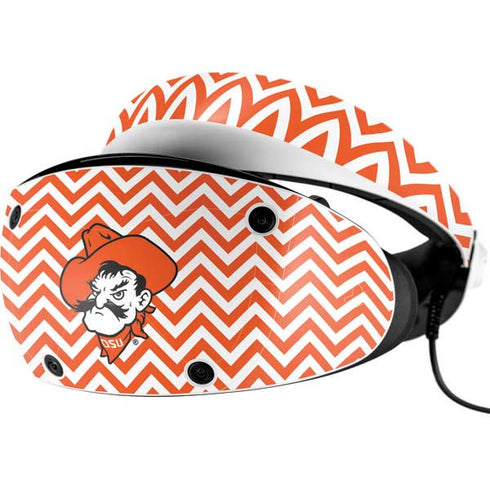Oklahoma State University Chevron Print PlayStation VR2 Skin
