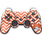 Oklahoma State University Chevron Print PS3 Dual Shock wireless controller Skin