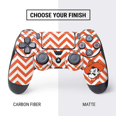Oklahoma State University Chevron Print PS4 Controller Skin