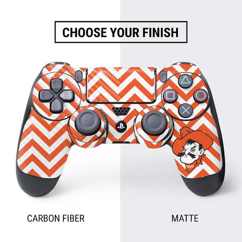 Oklahoma State University Chevron Print PS4 Pro/Slim Controller Skin