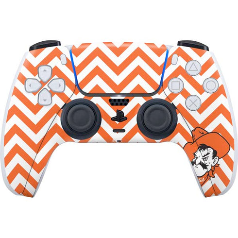 Oklahoma State University Chevron Print PS5 Controller Skin