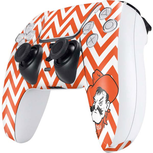 Oklahoma State University Chevron Print PS5 Controller Skin