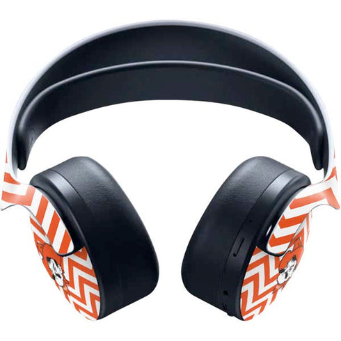 Oklahoma State University Chevron Print PULSE 3D Wireless Headset for PS5 Skin
