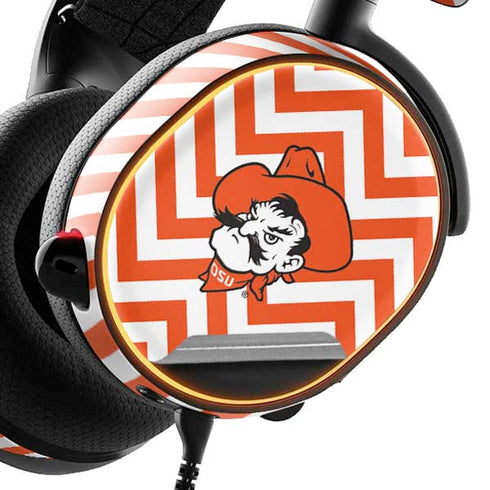 Oklahoma State University Chevron Print SteelSeries Arctis 3 Skin