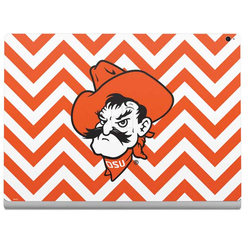 Oklahoma State University Chevron Print Surface Book 2 15in Skin