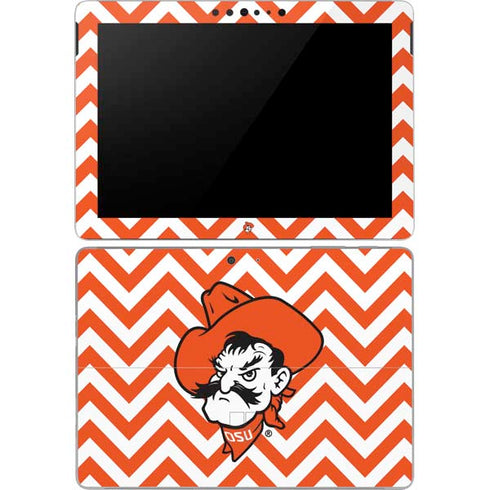 Oklahoma State University Chevron Print Surface Go Skin