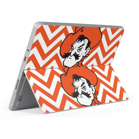 Oklahoma State University Chevron Print Surface Go Skin