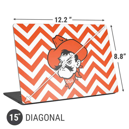 Oklahoma State University Chevron Print Universal Laptop 15in (12.2 x 8.8in) Skin