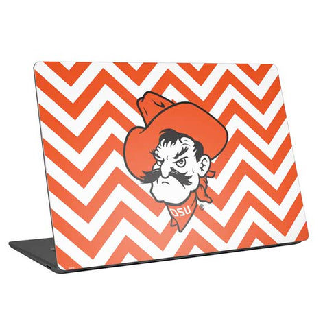 Oklahoma State University Chevron Print Universal Laptop 16.6in (13.4 x 9.7in) Skin