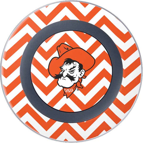 Oklahoma State University Chevron Print Wireless Charger Skin