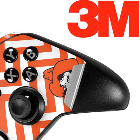 Oklahoma State University Chevron Print Xbox One Elite Controller Skin