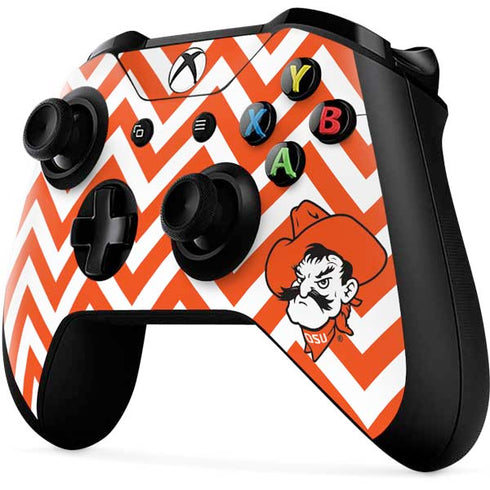 Oklahoma State University Chevron Print Xbox One X Controller Skin