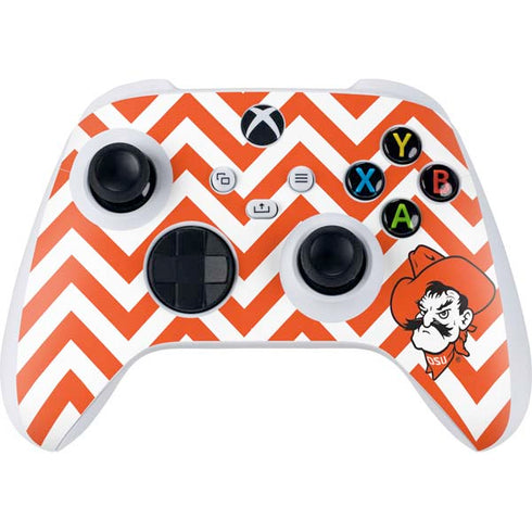 Oklahoma State University Chevron Print Xbox Series S Controller Skin