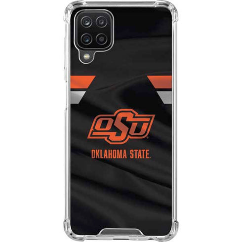 Oklahoma State University Jersey Galaxy A12 Clear Case