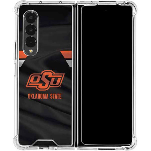 Oklahoma State University Jersey Galaxy Z Fold4 5G Clear Case