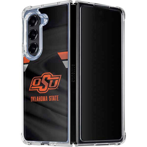 Oklahoma State University Jersey Galaxy Z Fold5 5G Clear Case