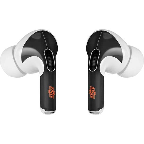 Oklahoma State University OSU on Black Apple AirPods Pro Skin
