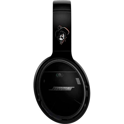 Oklahoma State University OSU on Black Bose QuietComfort 35 Headphones Skin