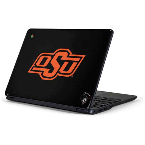 Oklahoma State University OSU on Black Samsung Chromebook Skin