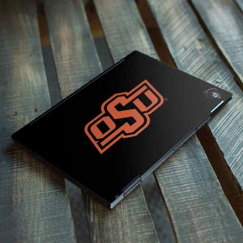 Oklahoma State University OSU on Black HP Envy Skin