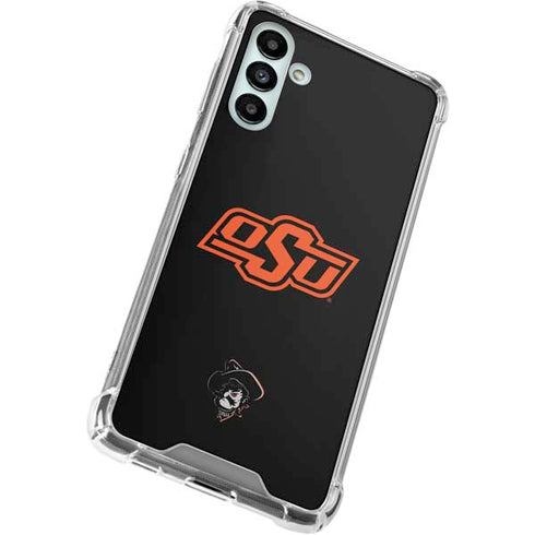 Oklahoma State University OSU on Black Galaxy A13 5G Clear Case