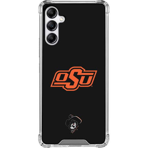 Oklahoma State University OSU on Black Galaxy A14 5G Clear Case