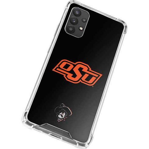 Oklahoma State University OSU on Black Galaxy A32 5G Clear Case