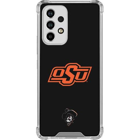 Oklahoma State University OSU on Black Galaxy A33 5G Clear Case