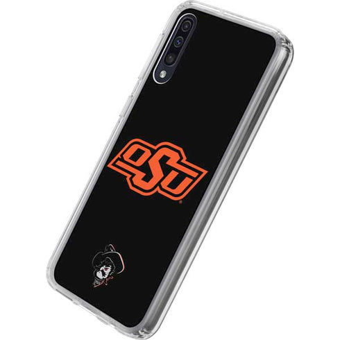 Oklahoma State University OSU on Black Galaxy A50 Clear Case