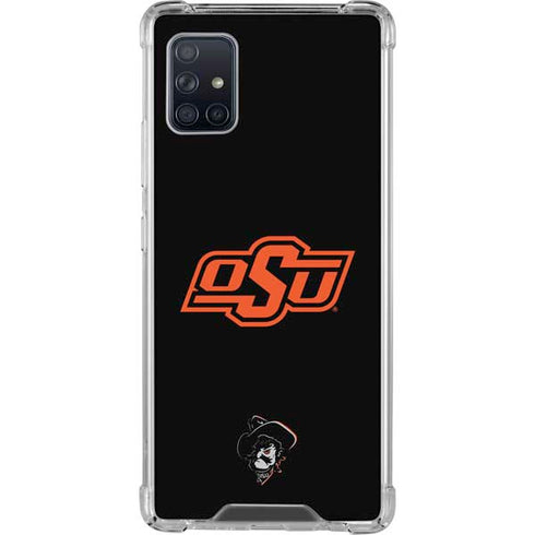 Oklahoma State University OSU on Black Galaxy A51 5G Clear Case