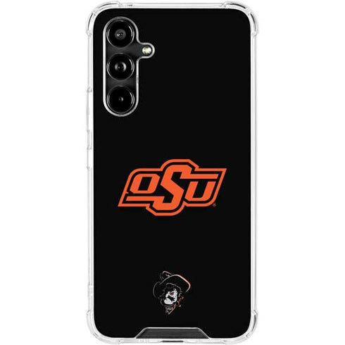 Oklahoma State University OSU on Black Galaxy A54 5G Clear Case