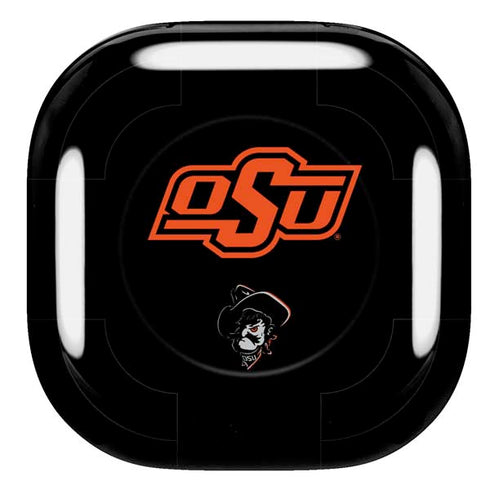 Oklahoma State University OSU on Black Galaxy Buds Pro Skin