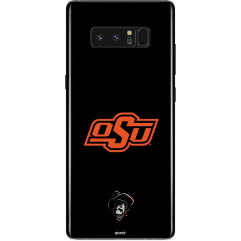 Oklahoma State University OSU on Black Galaxy Note 8 Skin