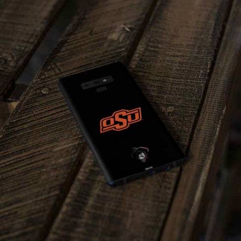 Oklahoma State University OSU on Black Galaxy Note 9 Skin