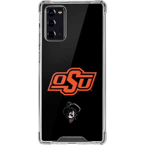 Oklahoma State University OSU on Black Galaxy Note20 5G Clear Case