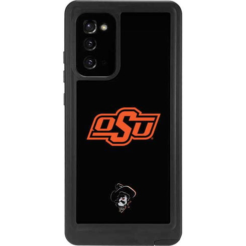 Oklahoma State University OSU on Black Galaxy Note20 5G Waterproof Case