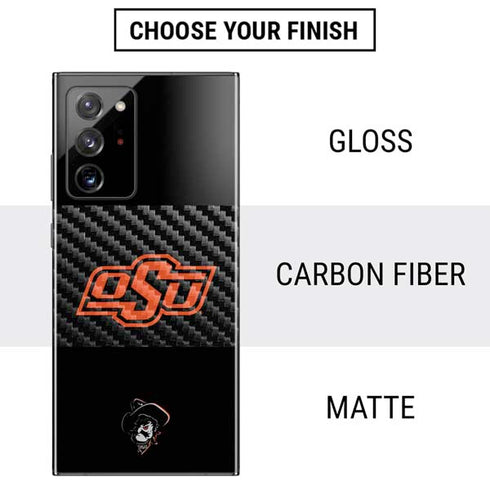 Oklahoma State University OSU on Black Galaxy Note20 Ultra 5G Skin