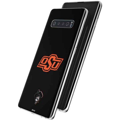 Oklahoma State University OSU on Black Galaxy S10 Plus Skin