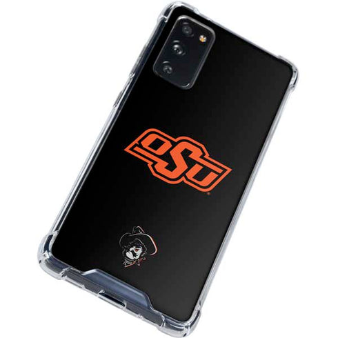 Oklahoma State University OSU on Black Galaxy S20 FE Clear Case