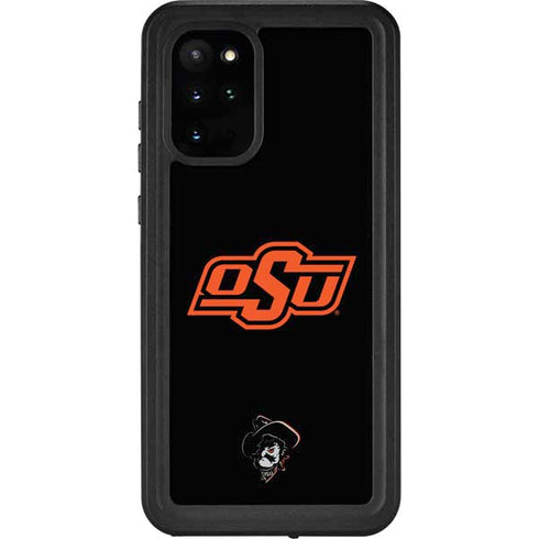 Oklahoma State University OSU on Black Galaxy S20 Plus Waterproof Case