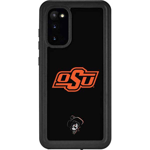 Oklahoma State University OSU on Black Galaxy S20 Waterproof Case