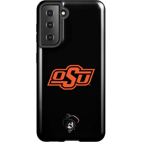 Oklahoma State University OSU on Black Galaxy S21 5G Pro Case