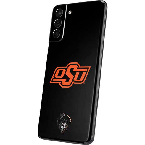 Oklahoma State University OSU on Black Galaxy S21 5G Skin