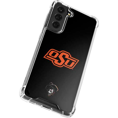 Oklahoma State University OSU on Black Galaxy S22 Plus Clear Case