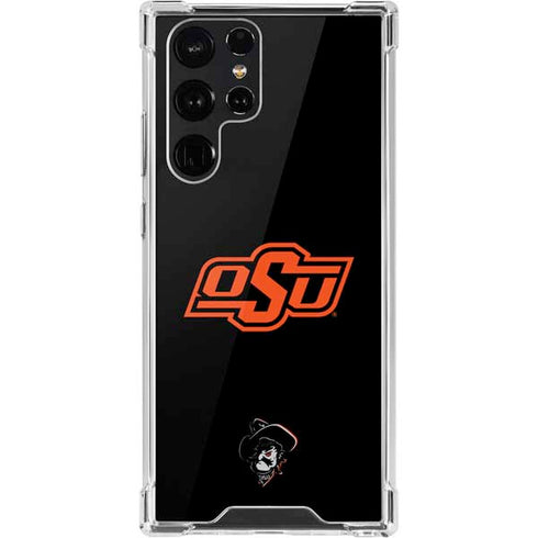 Oklahoma State University OSU on Black Galaxy S22 Ultra Clear Case