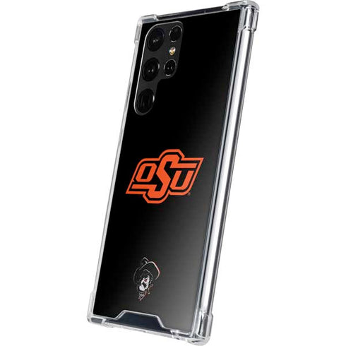 Oklahoma State University OSU on Black Galaxy S22 Ultra Clear Case